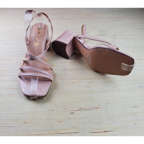 UNISA | Strappy | Beige | Chunky Heel Sandals | Size 9 - Picture 3 of 8